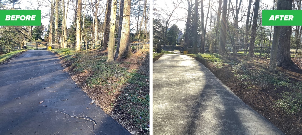 yard clean-up and mulch in drive way burke, VA Home